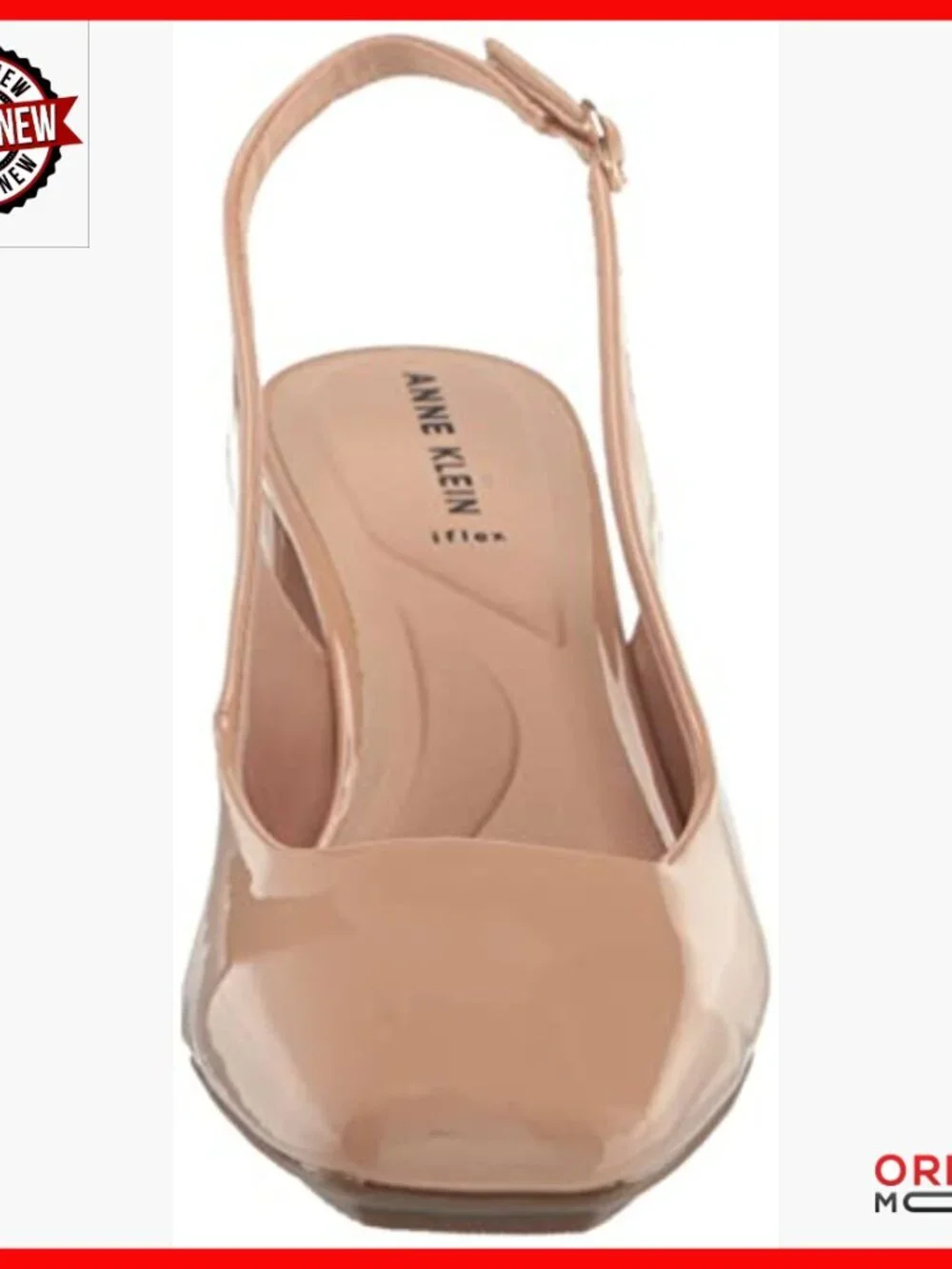 Slingback Heels with Cushioned Footbed, Flexible Sole, Pointed Toe